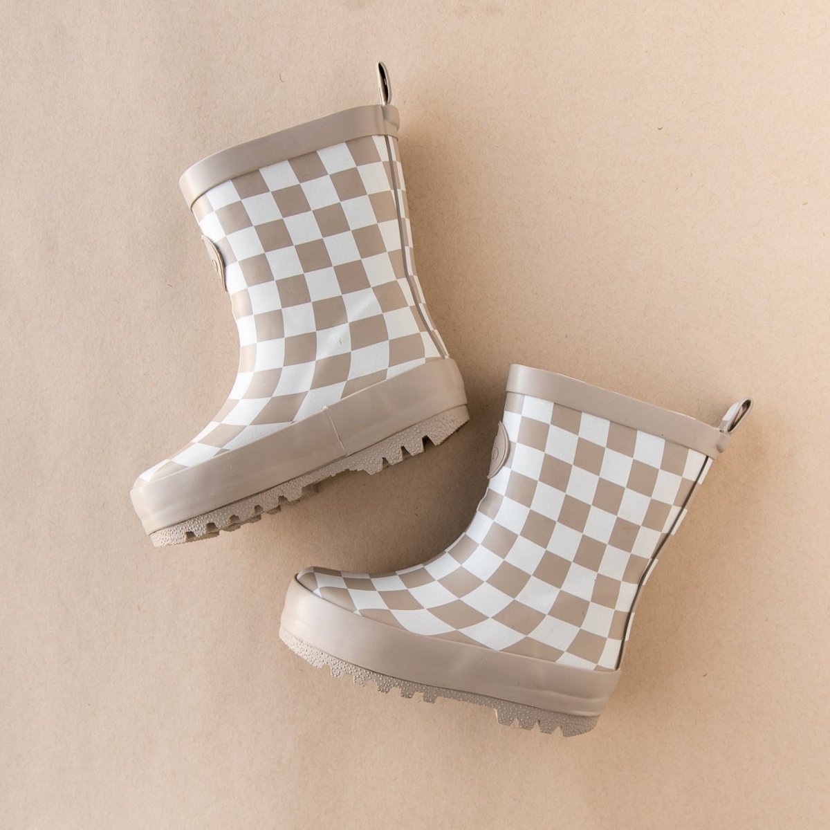 Children s Rain Boot Checkerboard Bee Like Kids