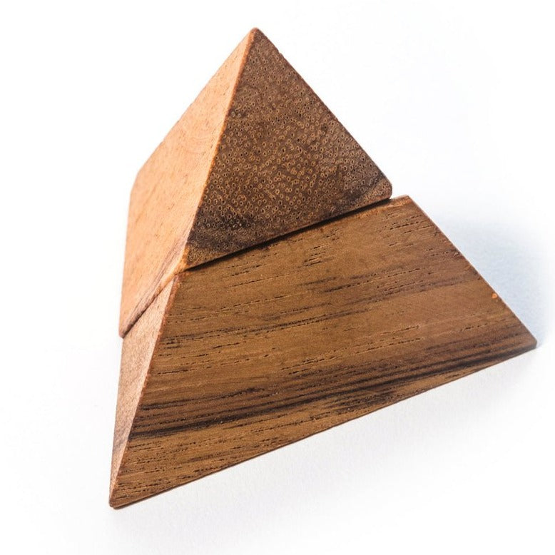 2 Piece Pyramid Brain Teaser Puzzle