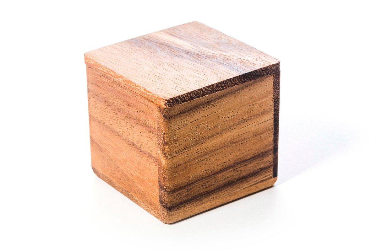 2 Pyramids In a Box - Wooden Brain Teaser Puzzle