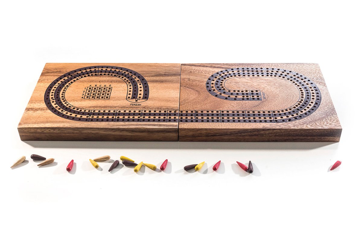 4 Track Cribbage Board