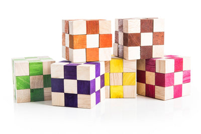 6 Snake Cube - Color Variety Set - Same Configuration