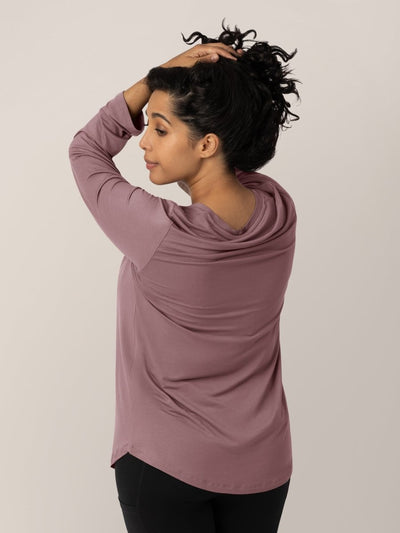 Bamboo Maternity & Nursing Long Sleeve T-shirt - Twilight