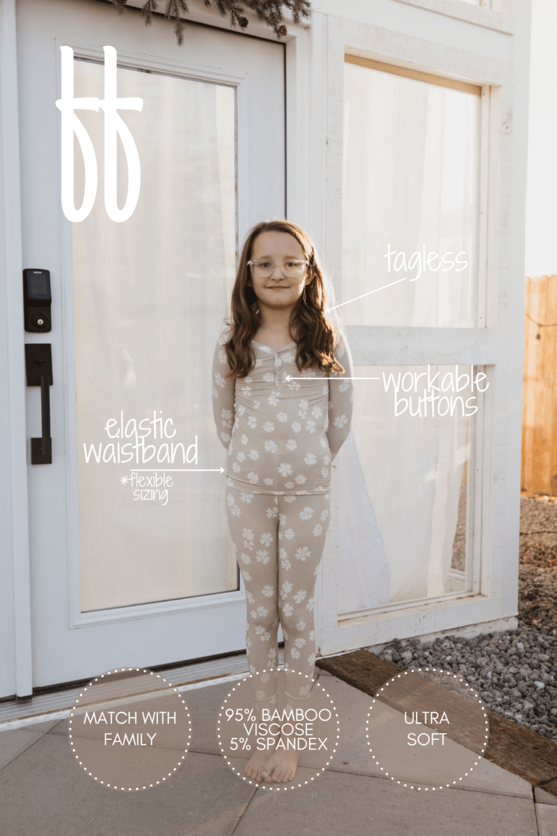 Bamboo Two Piece Pajamas - Lazy Daisy