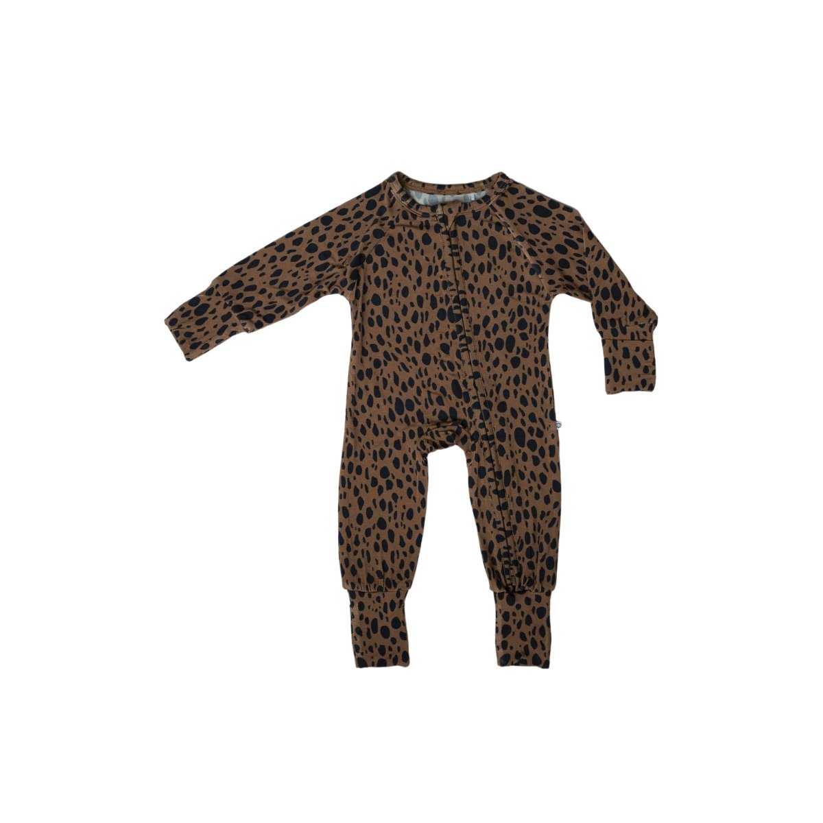 Bamboo Zip Romper - Cheetah