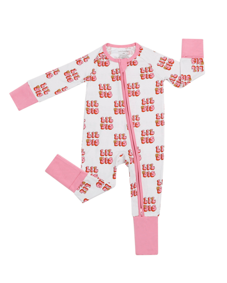 Bamboo Zip Romper - Lil Sis