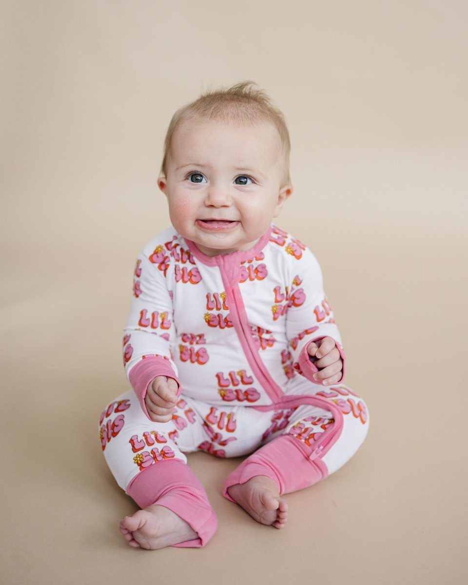 Bamboo Zip Romper - Lil Sis