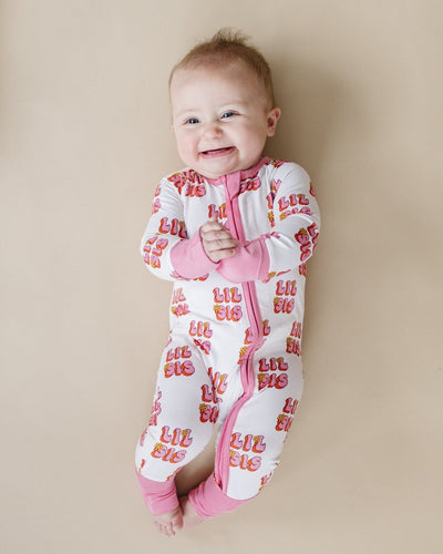 Bamboo Zip Romper - Lil Sis