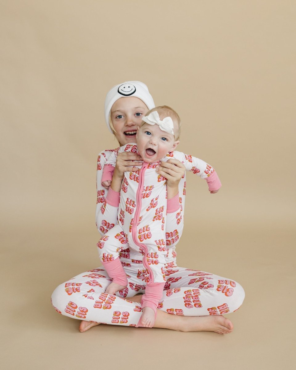 Bamboo Zip Romper - Lil Sis