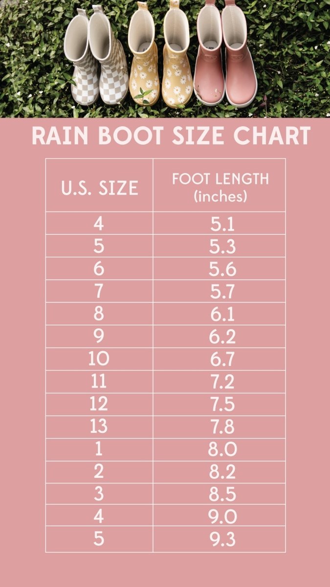 Children's Rain Boot | Checkerboard