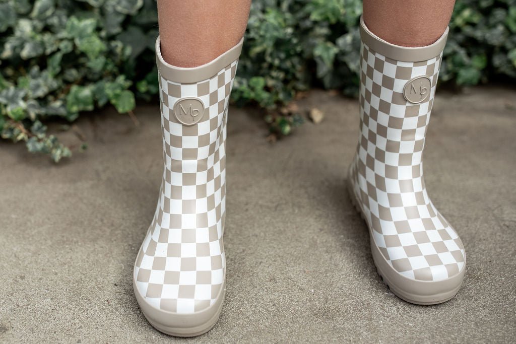 Children's Rain Boot | Checkerboard