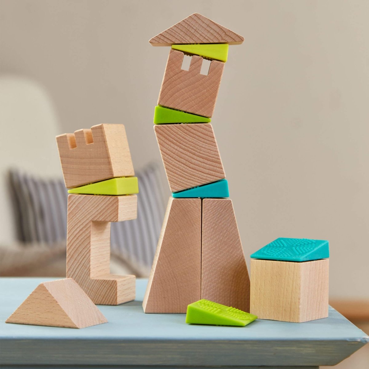 Crooked Towers Wooden Blocks