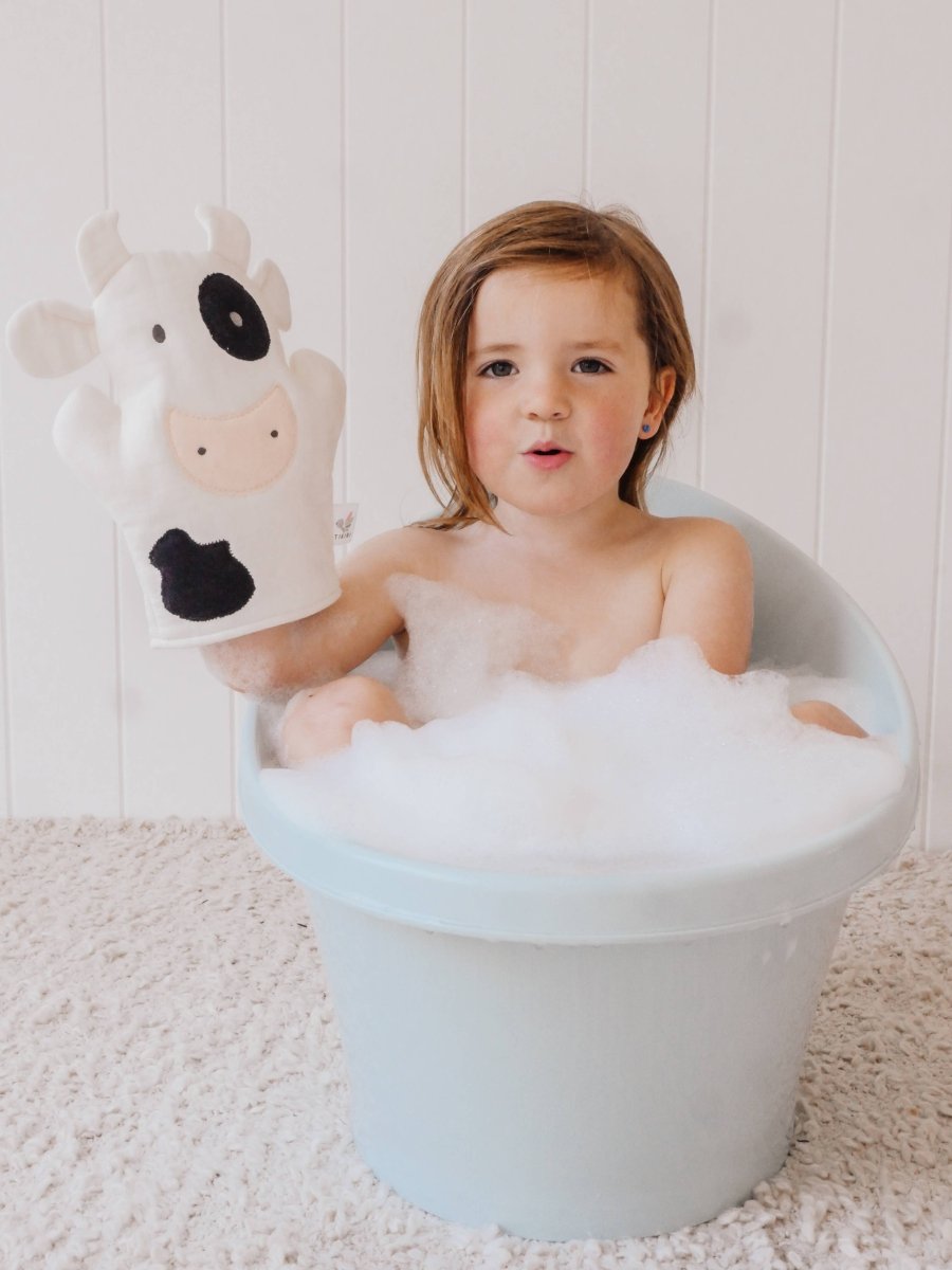 Farm Bath Mitt - Cow