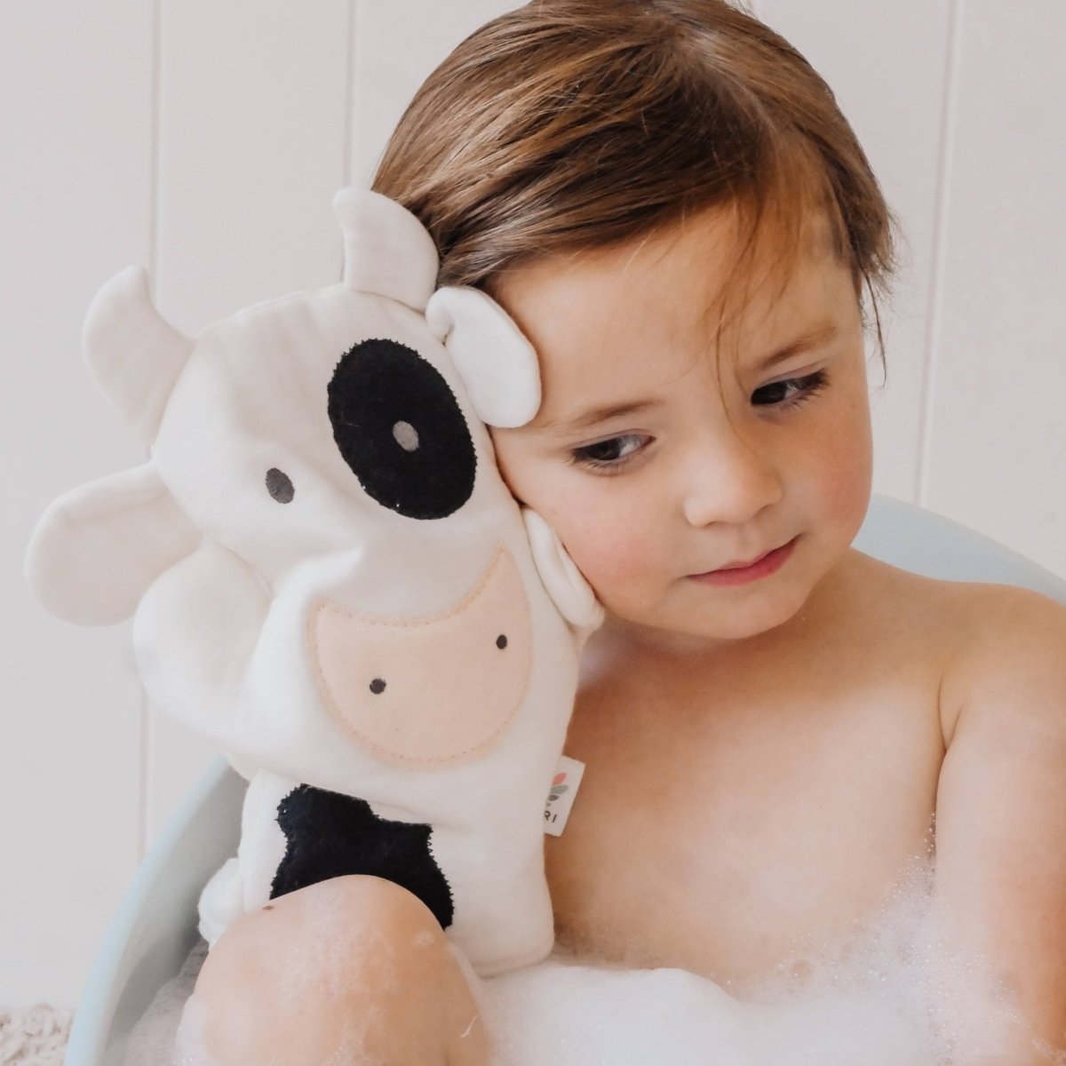 Farm Bath Mitt - Cow