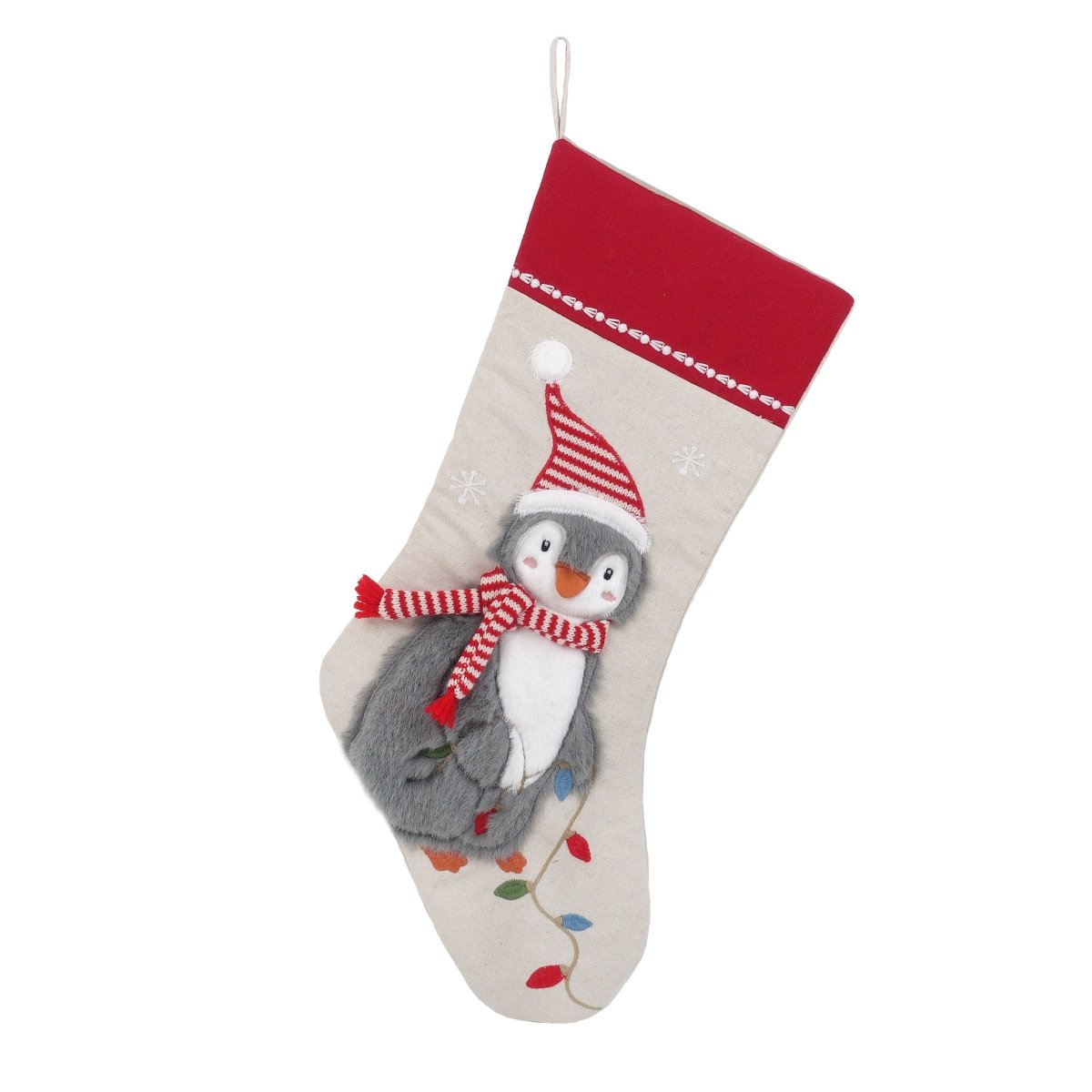 Festive Penguin Stocking