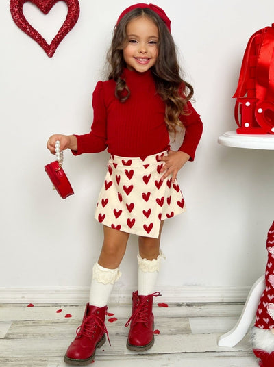 Forever Love Valentine's Day Top & Skort Set