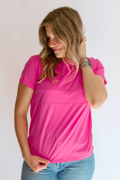 Full Zip Breastfeeding Tee