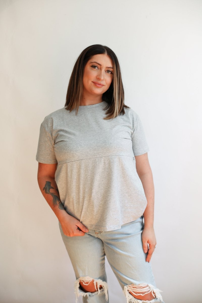 Full Zip Breastfeeding Tee