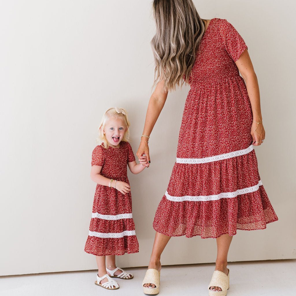 Isla Dress in Red - Kids