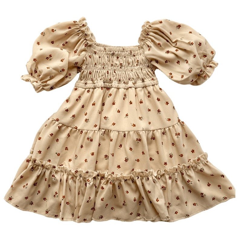 Katherine Dress - Brown Floral