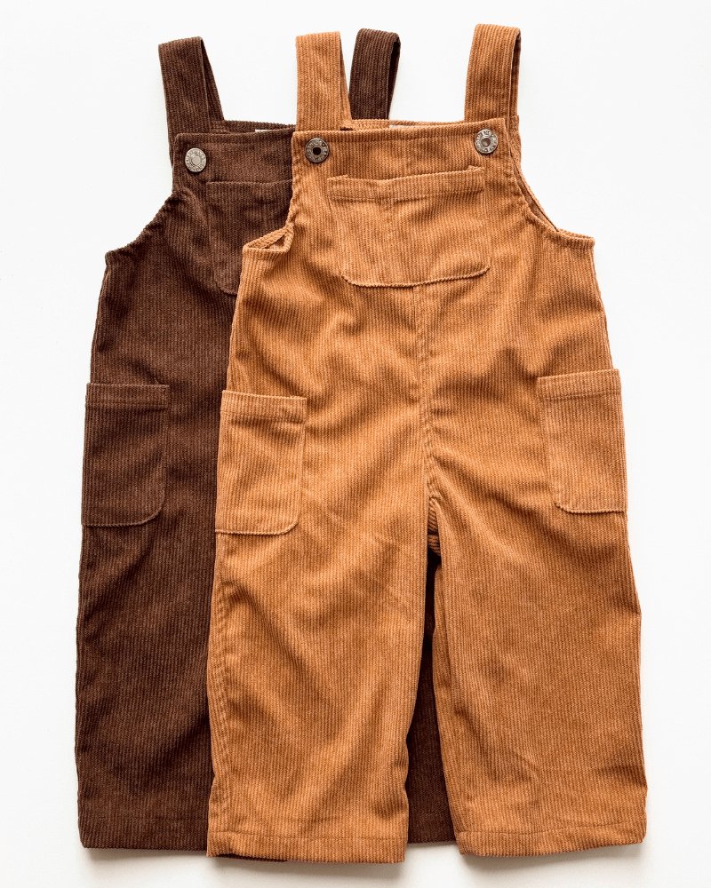 Liam Corduroy Overalls - Caramel