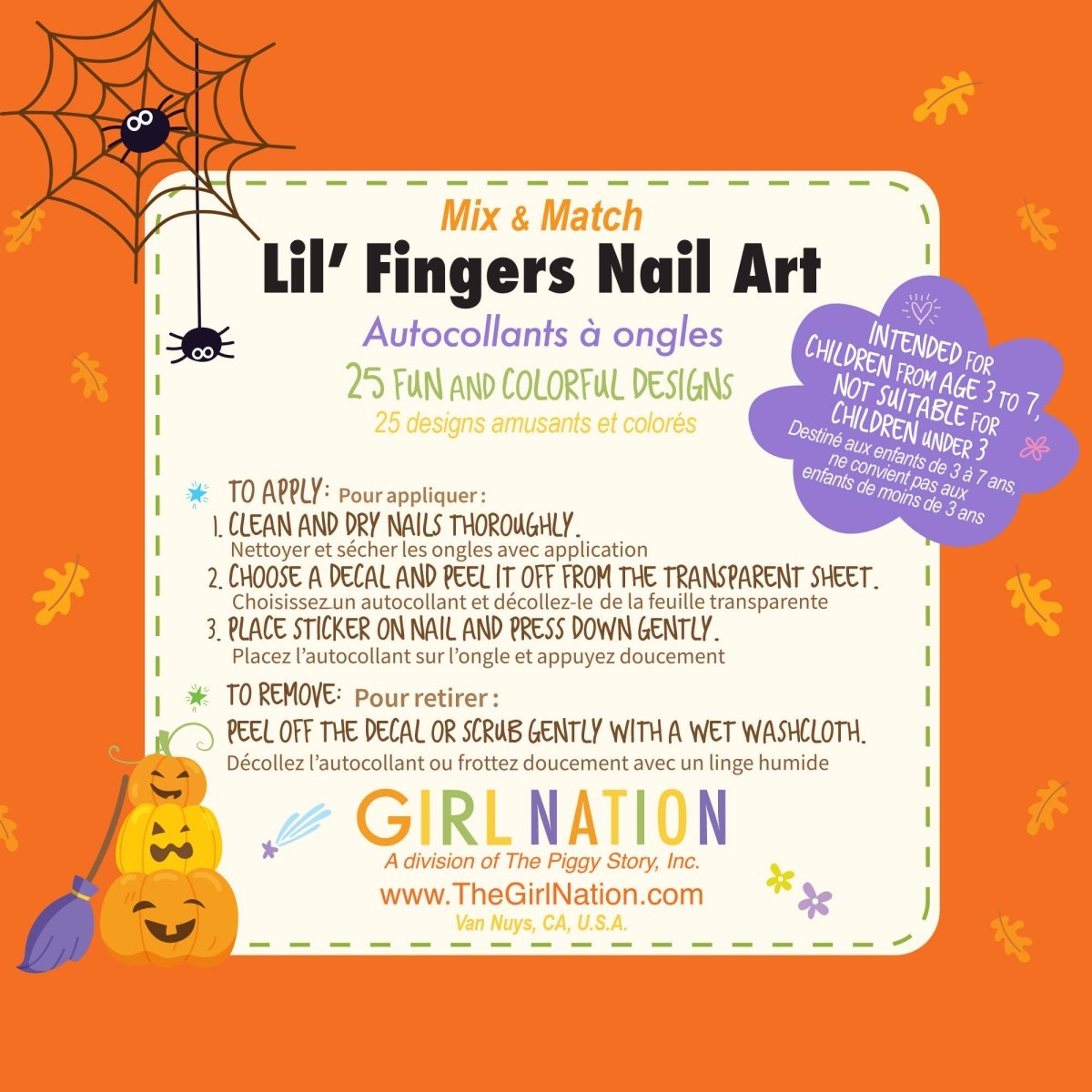 Lil' Fingers Nail Art  | Halloween Nail Stickers