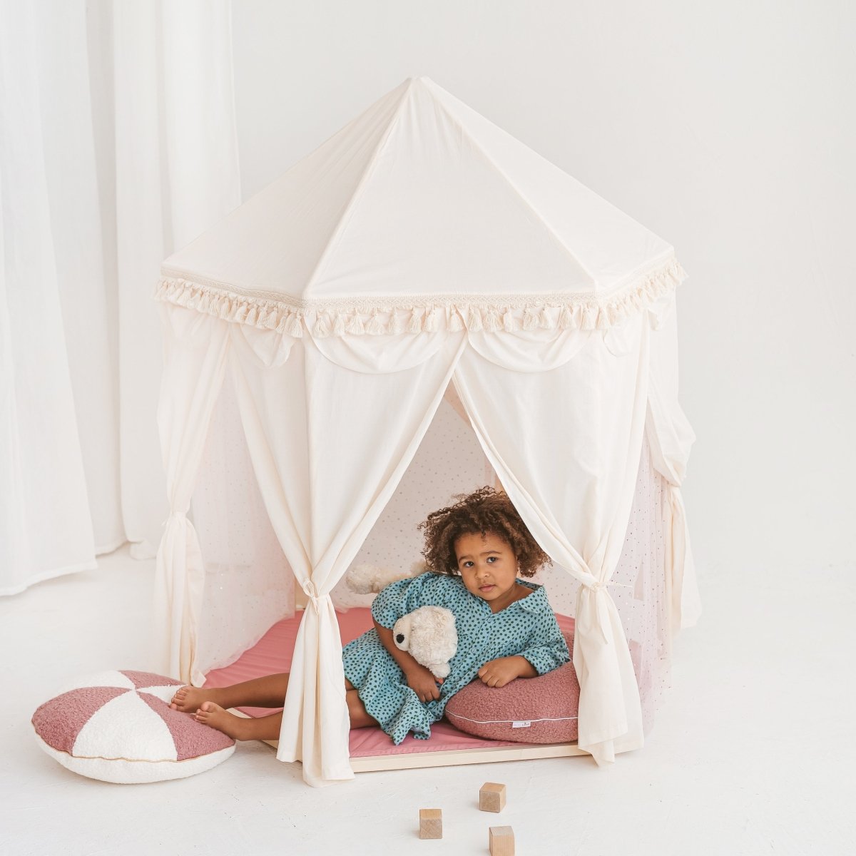 MINICAMP Boho Indoor Playhouse Tent in Pavilion Shape