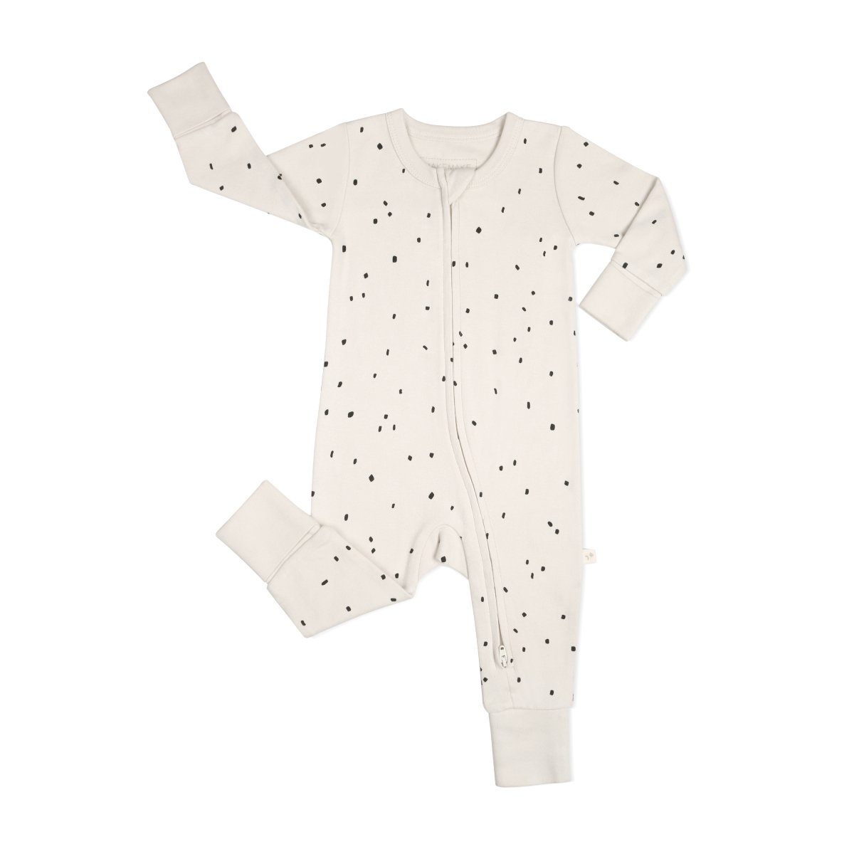 Organic Baby 2-Way Zip Romper - Pixie Dots