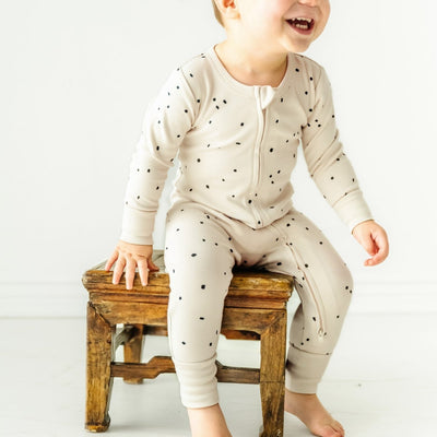 Organic Baby 2-Way Zip Romper - Pixie Dots