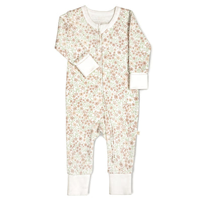 Organic Baby 2-Way Zip Romper - Summer Floral