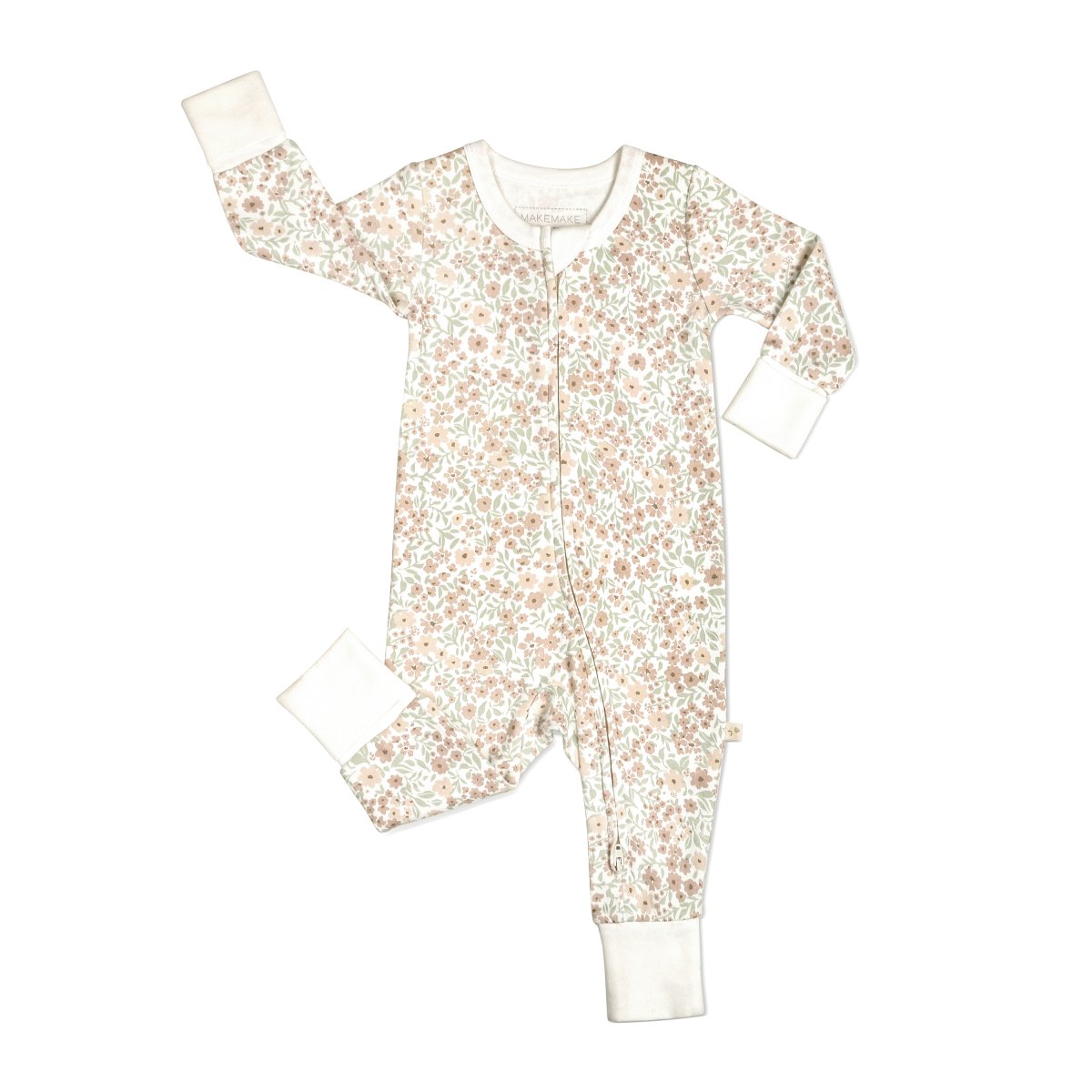 Organic Baby 2-Way Zip Romper - Summer Floral