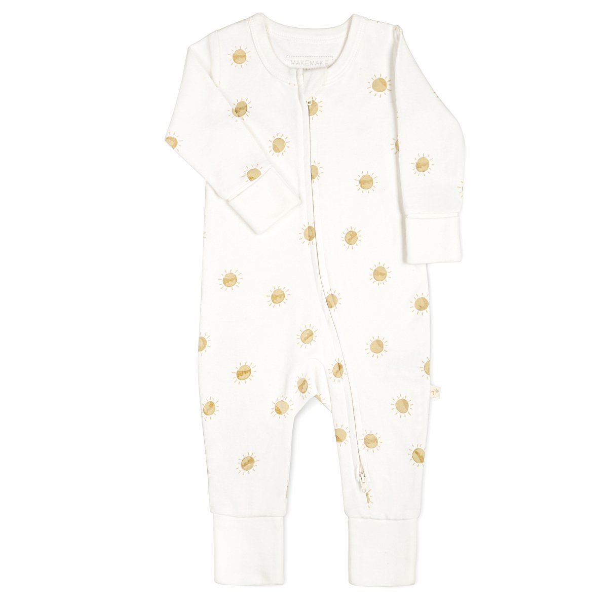 Organic Baby 2-Way Zip Romper - Sunshine