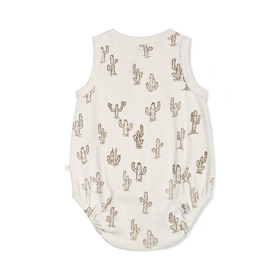 Organic Baby Bubble Onesie - Cactus