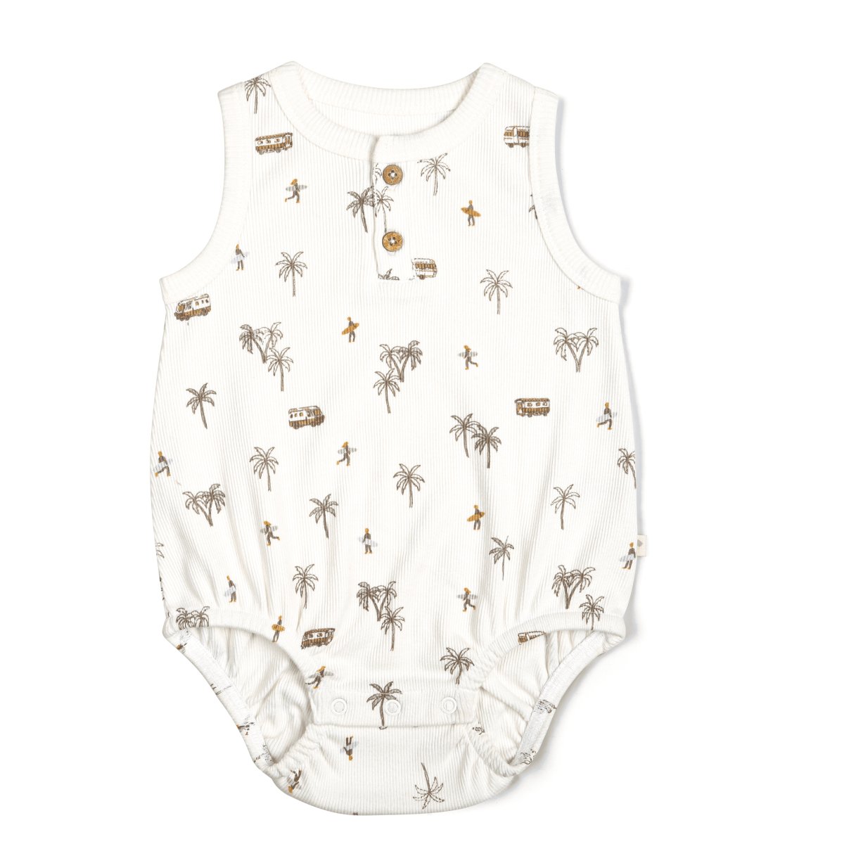 Organic Baby Bubble Onesie - Malibu