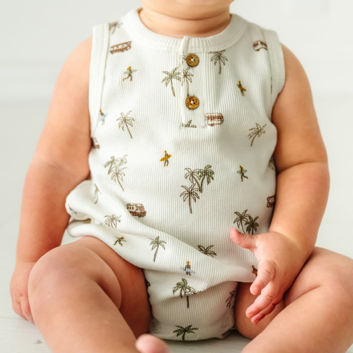 Organic Baby Bubble Onesie - Malibu