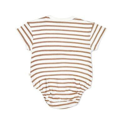 Organic Baby Bubble Romper - Stripes