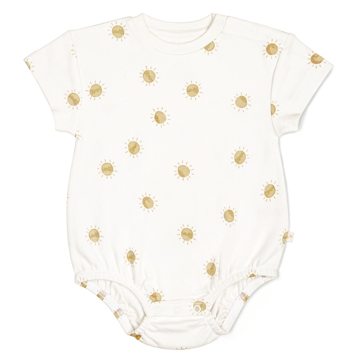 Organic Baby Bubble Romper - Sunshine