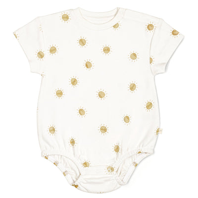 Organic Baby Bubble Romper - Sunshine