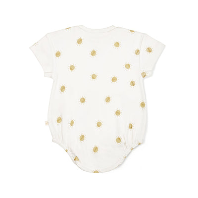 Organic Baby Bubble Romper - Sunshine