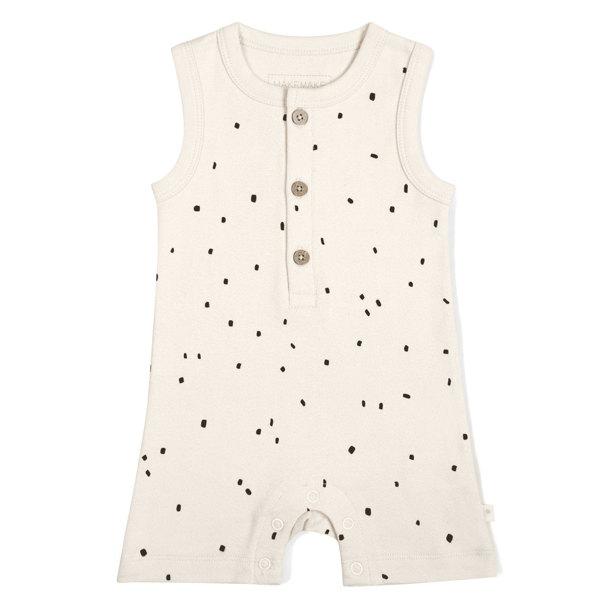 Organic Baby Short Romper - Pixie Dots