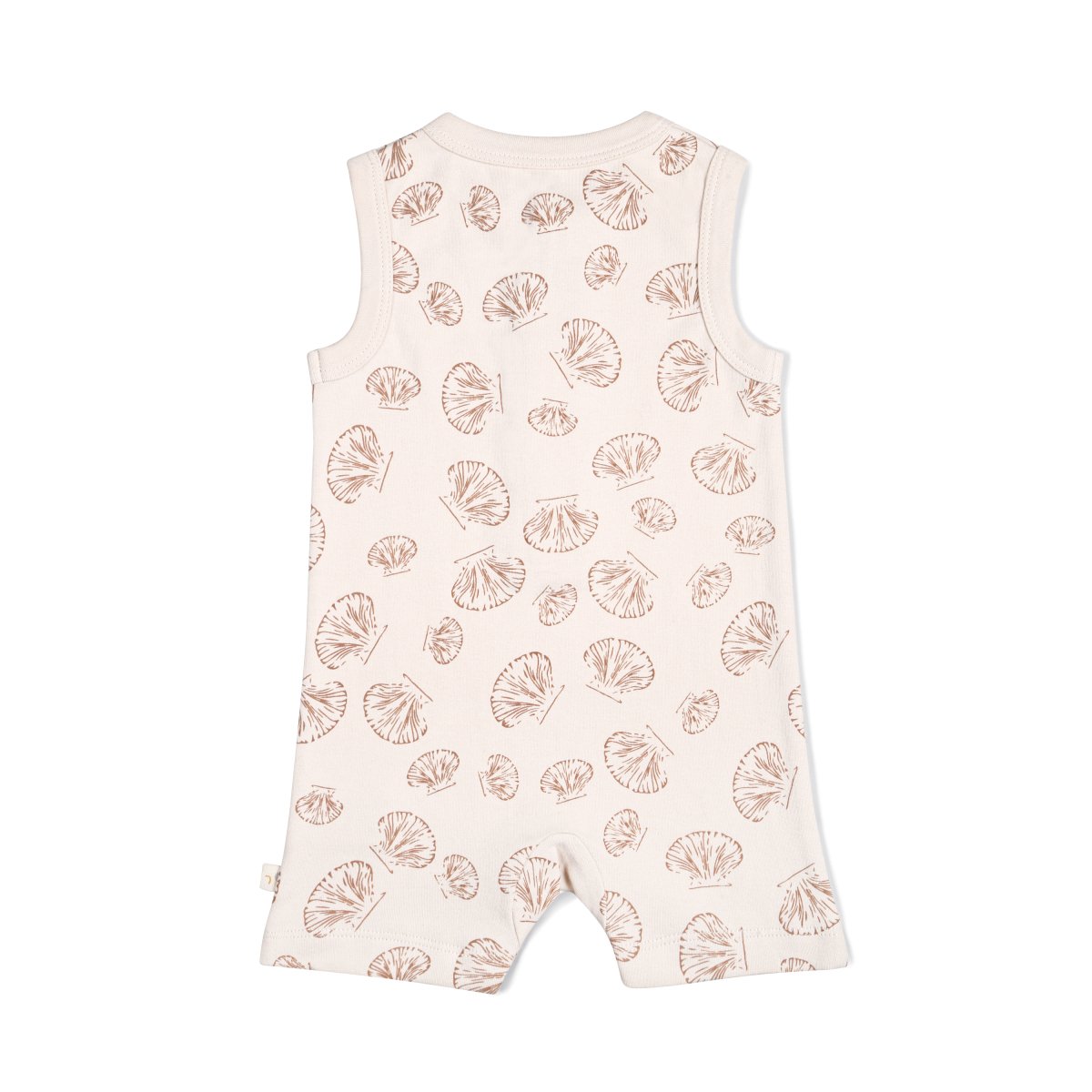 Organic Baby Short Romper - Seashells