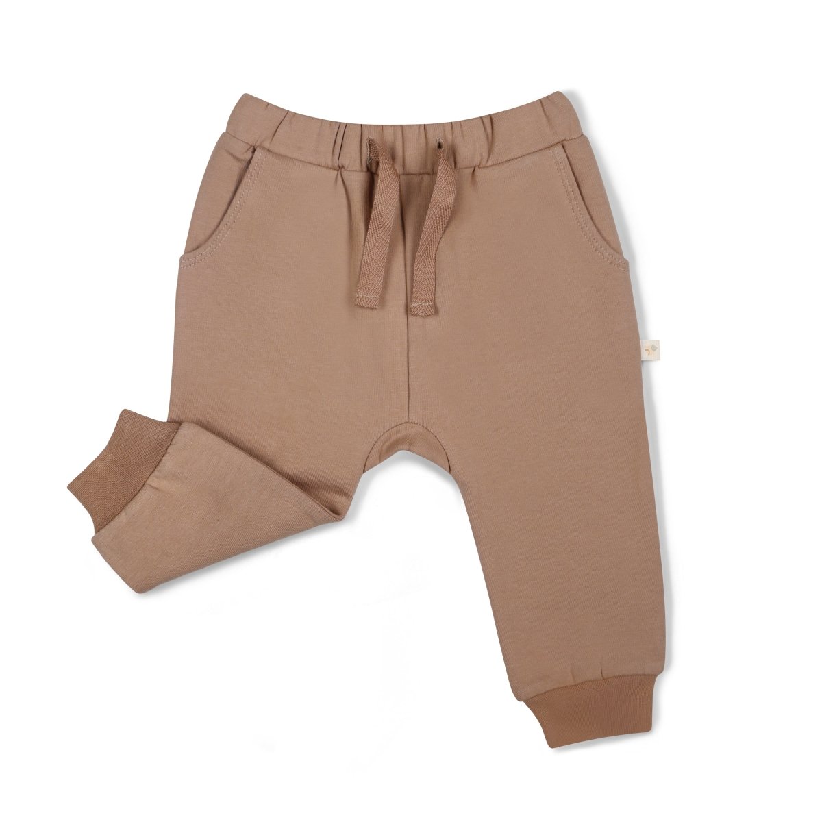 Organic Fleece Jogger Pants - Taupe