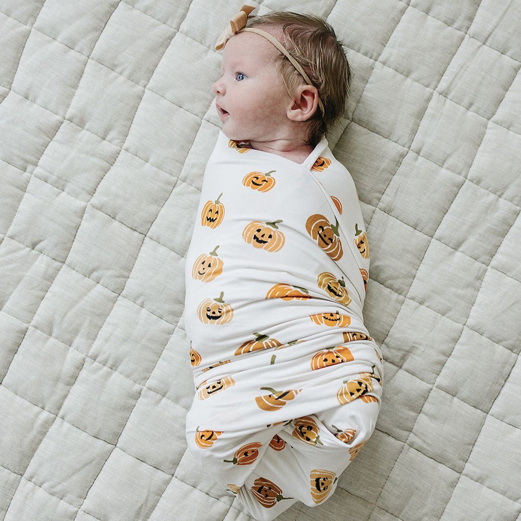 Pumpkins Bamboo Stretch Swaddle