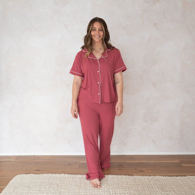 Women's Flare Set - Berry Ribbed