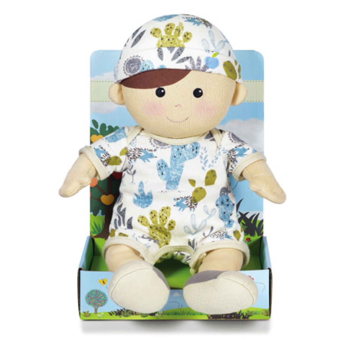 Enzo - Cactus Print Moonrise Toddler Doll | Apple Park | Dolls - Bee Like Kids