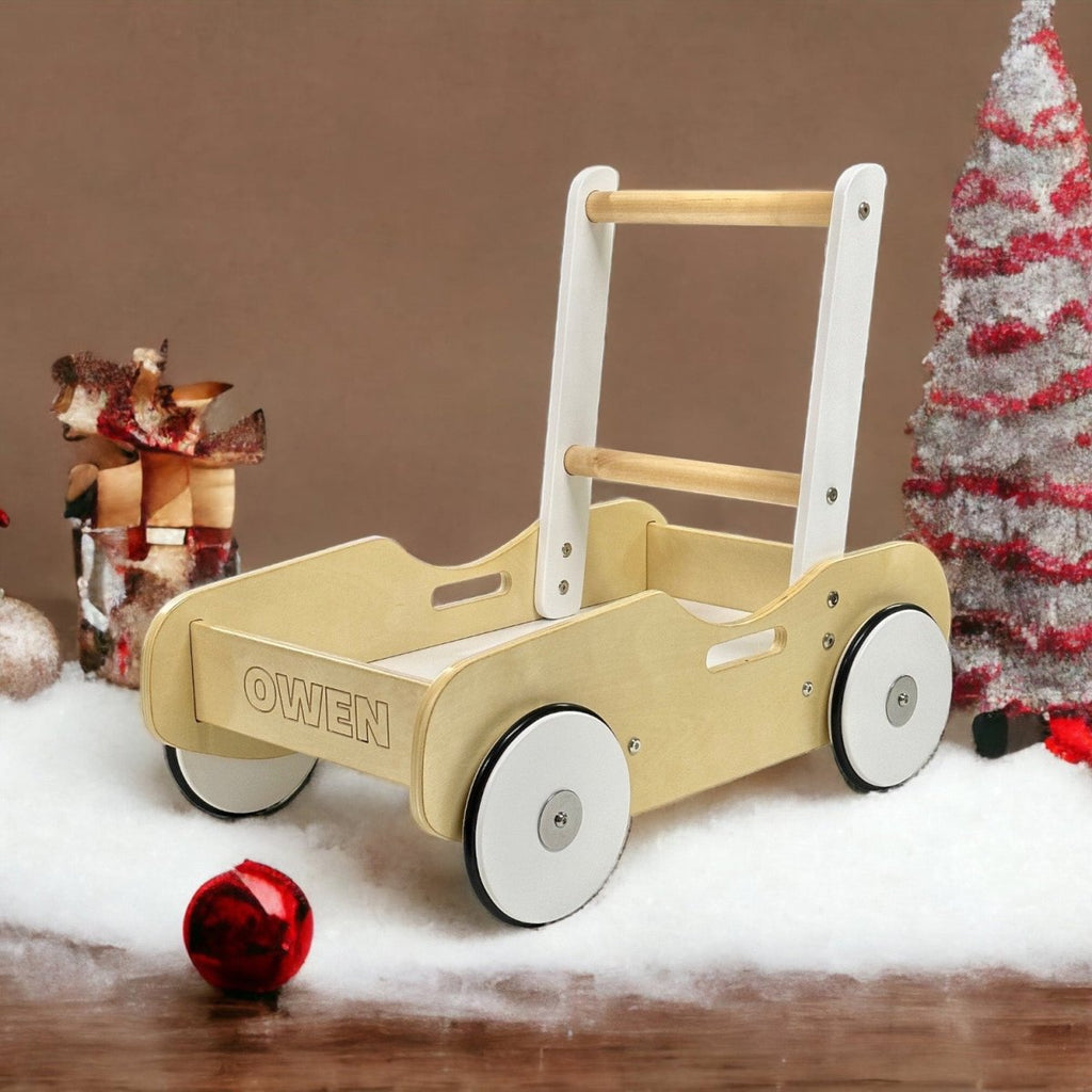 Luma Wooden Baby Walker & Wagon - Handcrafted Car